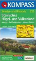 Carta escursionistica n. 217. Austria. Ad est delle Alpi. Vienna, Stiria... Steirisches Hügel und Vulkanland 1:50.000. Adatto a GPS. DVD-ROM digital map. Ediz. bilin edito da Kompass