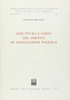 Struttura e limiti del diritto di associazione politica di Giuditta Brunelli edito da Giuffrè
