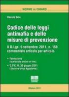 Codice delle leggi antimafia e delle misure di prevenzione di Davide Sole edito da Maggioli Editore