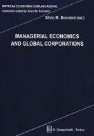 Managerial economics and global corporations edito da Giappichelli