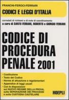 Codice di procedura penale 2001 edito da Hoepli