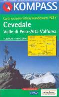 Carta escursionistica n. 637. Trentino, Veneto. Cevedale, valle di Peio, Alta Valfurla 1:25.000. Digital map. DVD-ROM edito da Kompass