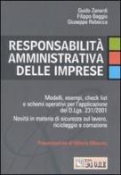 Responsabilità amministrativa delle imprese di Guido Zanardi, Filippo Baggio, Giuseppe Rebecca edito da Il Sole 24 Ore