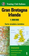 Gran Bretagna e Irlanda 1:800.000. Carta stradale e turistica. Ediz. multilingue edito da Touring