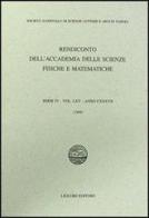 Rendiconto dell'Accademia delle scienze fisiche e matematiche. Serie IV vol.65 edito da Liguori