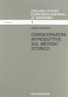 Considerazioni introduttive sul metodo storico di Egidio Giannessi edito da Giuffrè