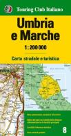 Umbria, Marche 1:200.000. Ediz. multilingue edito da Touring