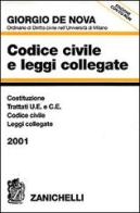Codice civile e leggi collegate 2001. Con CD-ROM di Giorgio De Nova edito da Zanichelli
