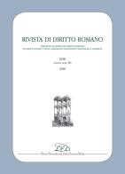 Rivista di diritto romano. Nuova serie (2018) vol.18 edito da LED Edizioni Universitarie