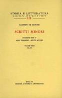 Scritti minori vol. 1-3 di Gaetano De Sanctis edito da Storia e Letteratura