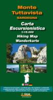 Cartina escursionistica Monte Tuttavista 1:15000 edito da Spanu