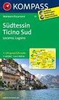 Carta escursionistica n. 111. Tesino Sud, Locarno, Lugano 1:40.000 edito da Kompass