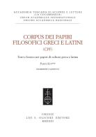 Corpus dei papiri filosofici greci e latini. Testi e lessico nei papiri di cultura greca e latina vol.1.2 edito da Olschki