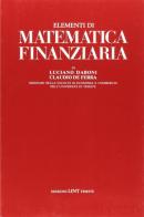 Elementi di matematica finanziaria di Luciano Daboni, Claudio De Ferra edito da Lint Editoriale Associati