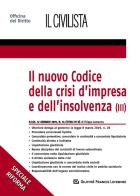 Il nuovo codice della crisi d'impresa e dell'insolvenza vol.3 di Filippo Lamanna edito da Giuffrè