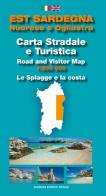 Est Sardegna nuorese e ogliastra. Carta stradale e turistica. Le spiagge e la costa 1:200.000 di Enrico Spanu edito da Spanu