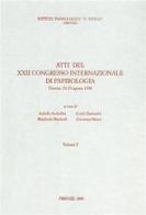 Atti del 22º Congresso internazionale di papirologia (Firenze, 23-29 agosto 1998) edito da Ist. Papirologico G. Vitelli