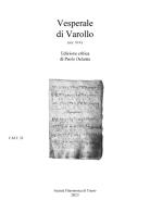 Vesperale di Varollo di Paolo Delama edito da Società Filarmonica Trento