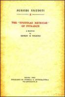 The «Epistolae metricae» of Petrarch. A manual di Ernest H. Wilkins edito da Storia e Letteratura