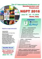 The 3rd international conference on nanogenerators and piezotronics. NGPT 2016 (Rome, June 15-16-17) edito da Universitalia