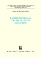 La crisi coniugale tra separazione e divorzio di Arnaldo Morace Pinelli edito da Giuffrè