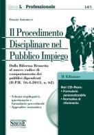 Il procedimento disciplinare nel pubblico impiego. Con CD-ROM di Donato Antonucci edito da Edizioni Giuridiche Simone