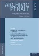 Archivio penale (2009) vol.3 di Gustavo Pansini edito da Aracne