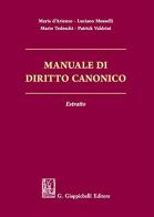 Manuale di diritto canonico. Estratto di Maria D'Arienzo, Luciano Musselli, Mario Tedeschi edito da Giappichelli