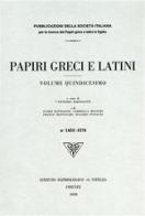 Papiri greci e latini vol.15 edito da Ist. Papirologico G. Vitelli