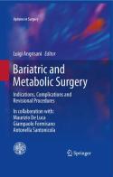 Bariatric and metabolic surgery edito da Springer Verlag