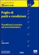 Foglio di patti e condizioni mod. 2000 di Luigi Lentini edito da Maggioli Editore