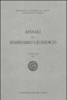 Annali del seminario giuridico (2009) vol.53 edito da Giappichelli