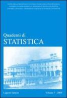 Quaderni di statistica (2005) vol.7 edito da Liguori