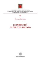 Le indennità di diritto privato di Tommaso Bonamini edito da Edizioni Scientifiche Italiane