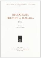 Bibliografia filosofica italiana 1977 edito da Olschki