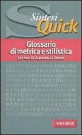 Glossario di metrica e stilistica edito da Vallardi A.