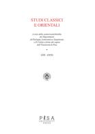 Studi classici orientali (2024) vol.70 edito da Pisa University Press