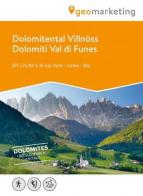 Dolomiti Val di Funes. Carta escursionistica 1:25.000. Ediz. italiana, inglese e tedesca edito da Tappeiner