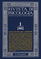 Rivista di psicologia (1992) vol.1 edito da Il Poligrafo