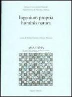 Ingenium propria hominis natura di Stefano Gensini, Arturo Martone edito da Liguori