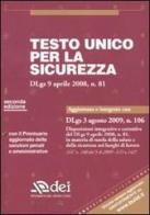 Testo unico per la sicurezza edito da DEI