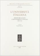 L' università italiana. Repertorio di atti e provvedimenti ufficiali (1859-1914) edito da Olschki