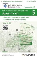 Appennino est - Val Baganza, Val Parma, Val Termina, Riserva Naturale Monte Prinzera di Commissione Sentieri e Cartografica edito da CAI Sez. Parma