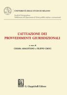 L'attuazione dei provvedimenti giurisdizionali edito da Giappichelli