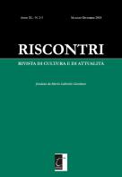 Riscontri. Rivista di cultura e di attualità (2018) vol.2-3 edito da Terebinto Edizioni