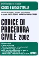 Codice di procedura civile 2002 edito da Hoepli