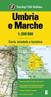 Umbria e Marche 1:200.000. Carta stradale e turistica edito da Touring