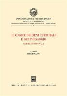 Il codice dei beni culturali e del paesaggio. Gli illeciti penali edito da Giuffrè