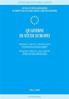 Quaderni di studi europei (2001) vol.1 edito da Giuffrè