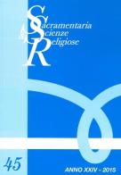 Sacramentaria e scienze religiose vol.45 edito da Studia Picena